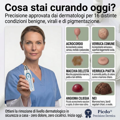 𝐏i𝐜𝐝o® 💡 Soluzione mirata di 7 giorni per la cura degli acrocordoni e delle imperfezioni cutanee (Applicazione indolore con roll-on, senza lasciare segni)