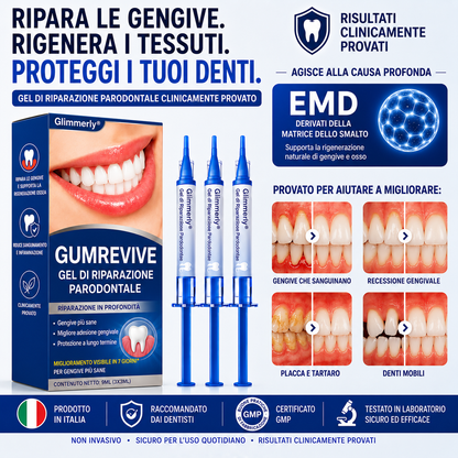 🇮🇹Glimmerly® 🦷GUMREVIVE GEL RIPARATORE PERIODONTALE🏆